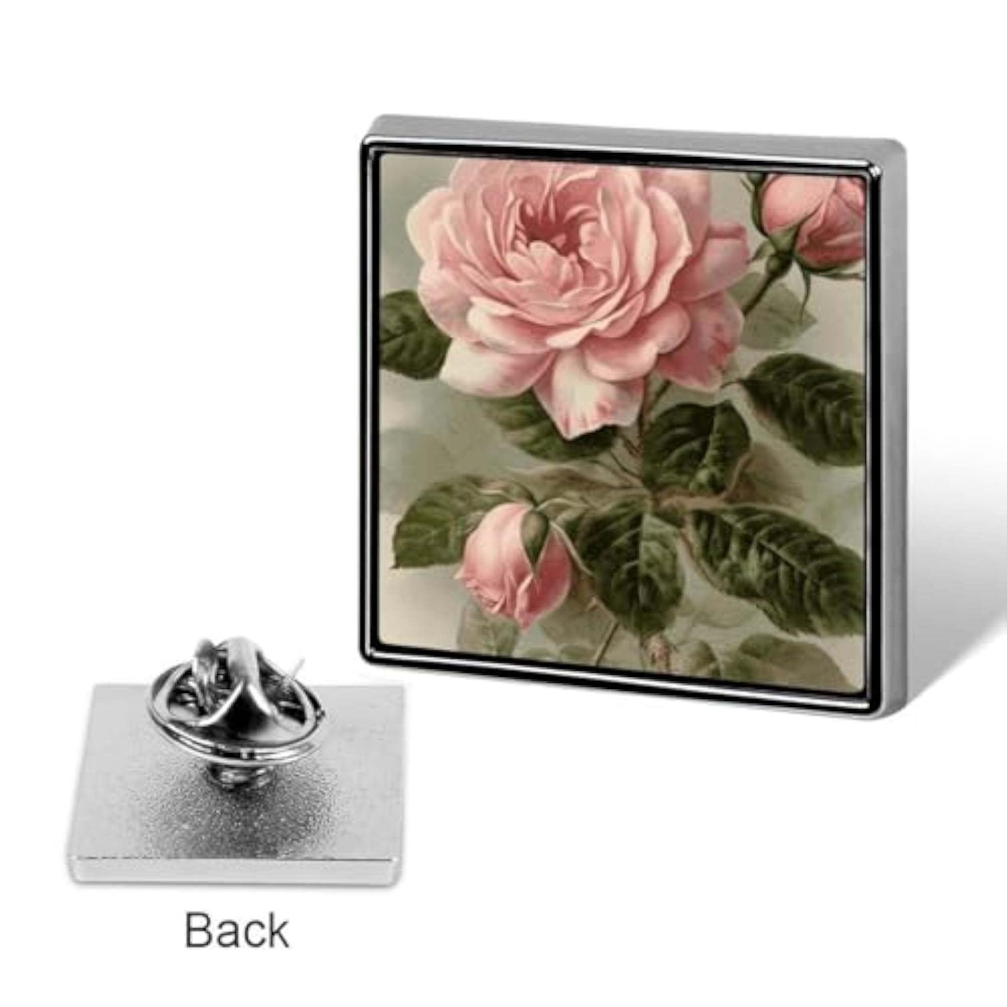 Watermelon Metal Square Lapel Pin Badge, Accessory